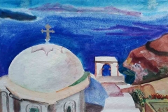 Watercolor-Santorini-33x225cm-13x89in-d